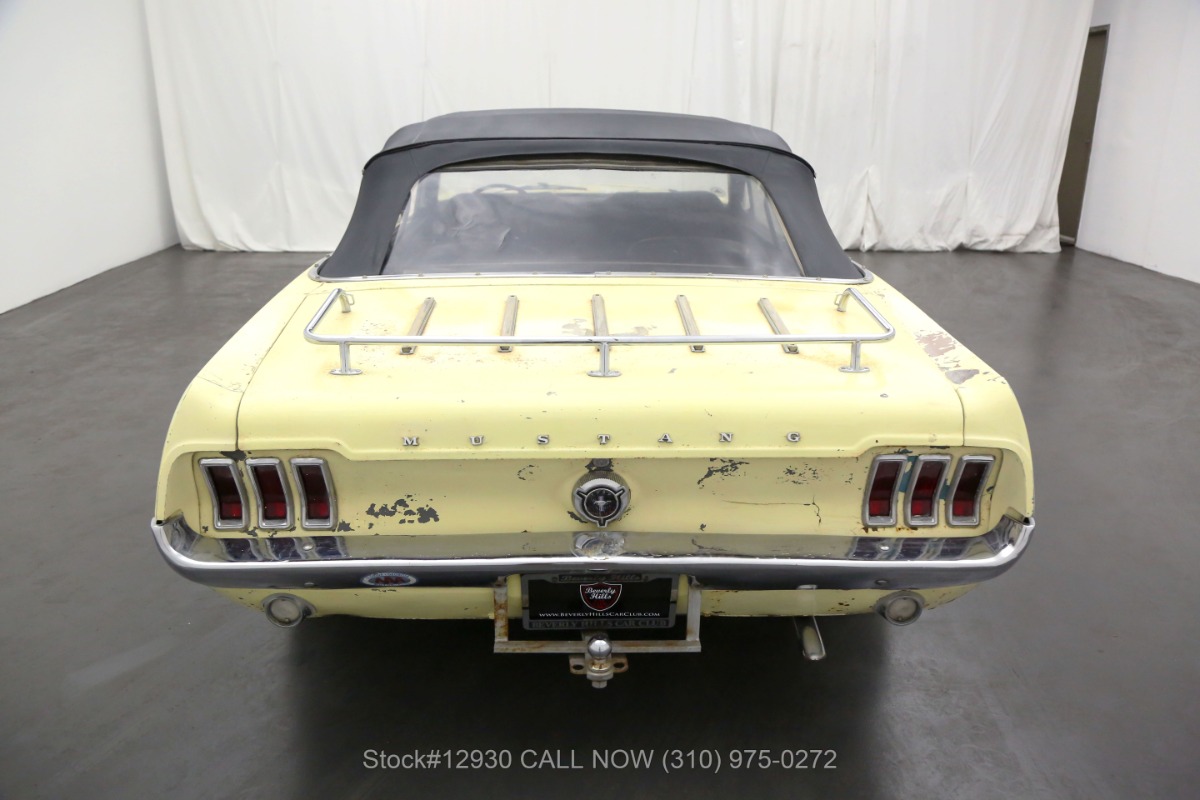 Beige Mist Yellow 1967 Ford Mustang Convertible